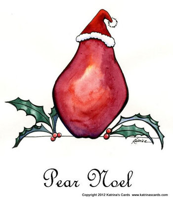 Pear Noel Christmas Card Gift Pack