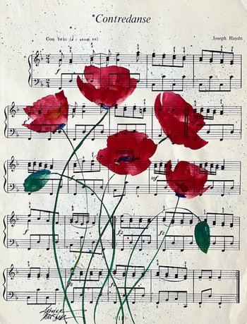 "Poppies Contradanse" fine art reproduction